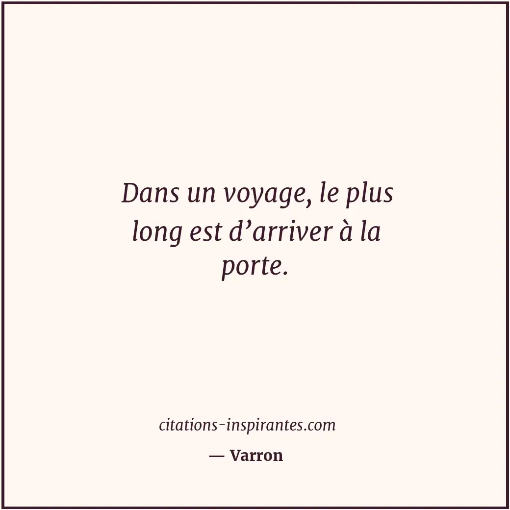 Citation de Varron