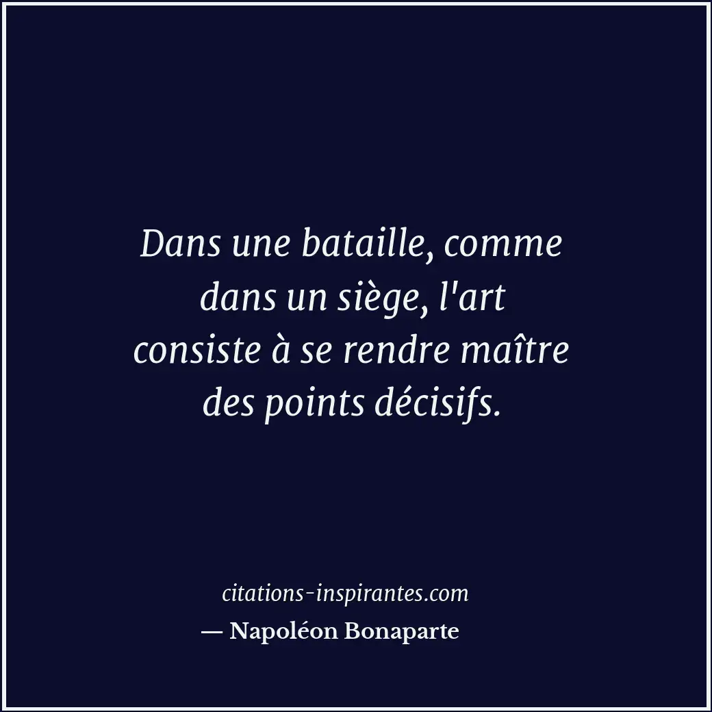 Citation de Napoléon Bonaparte