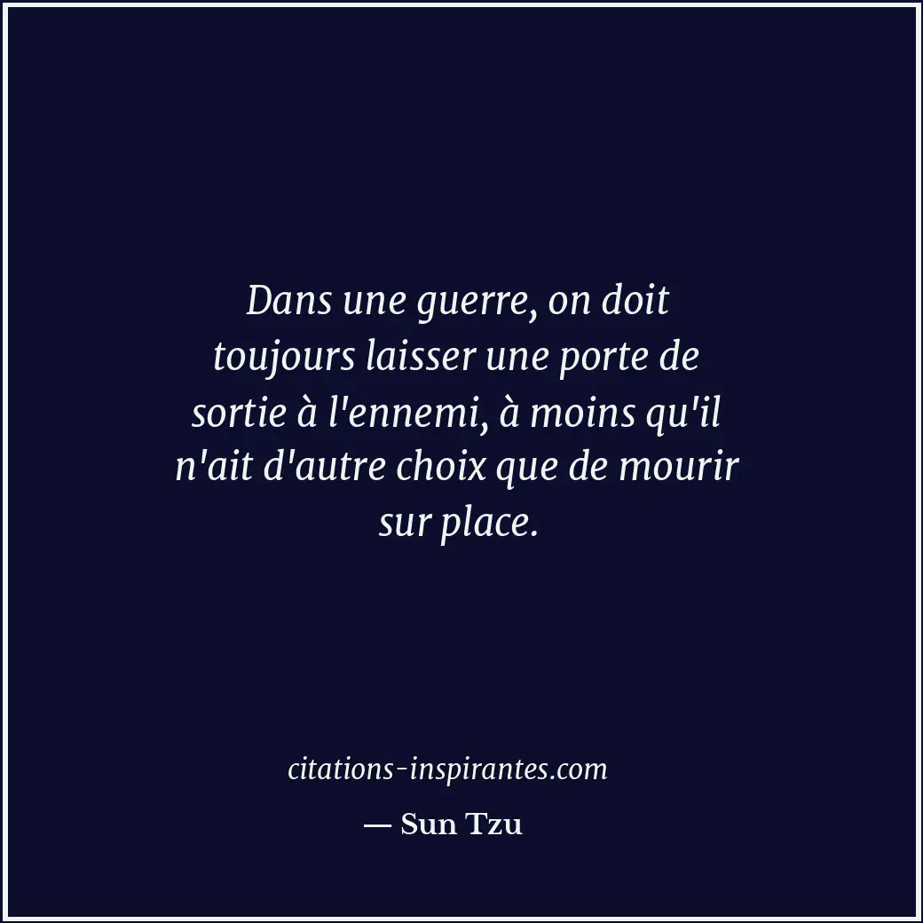 Citation de Sun Tzu