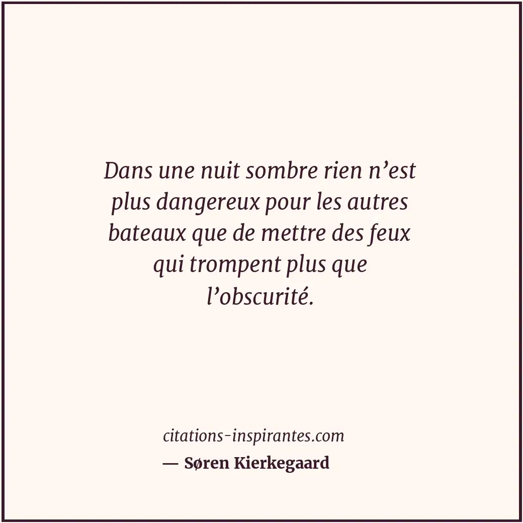 Citation de Søren Kierkegaard