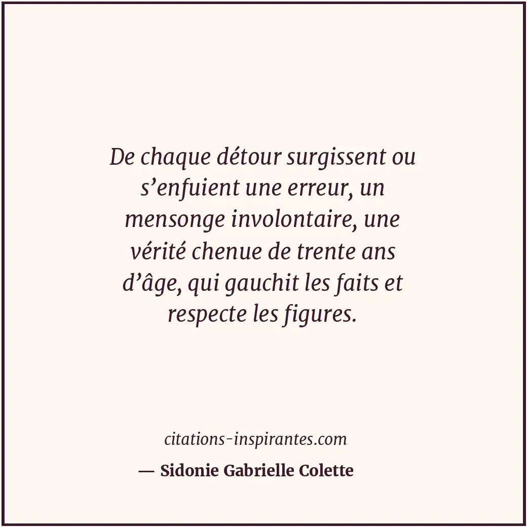 Citation de Sidonie Gabrielle Colette