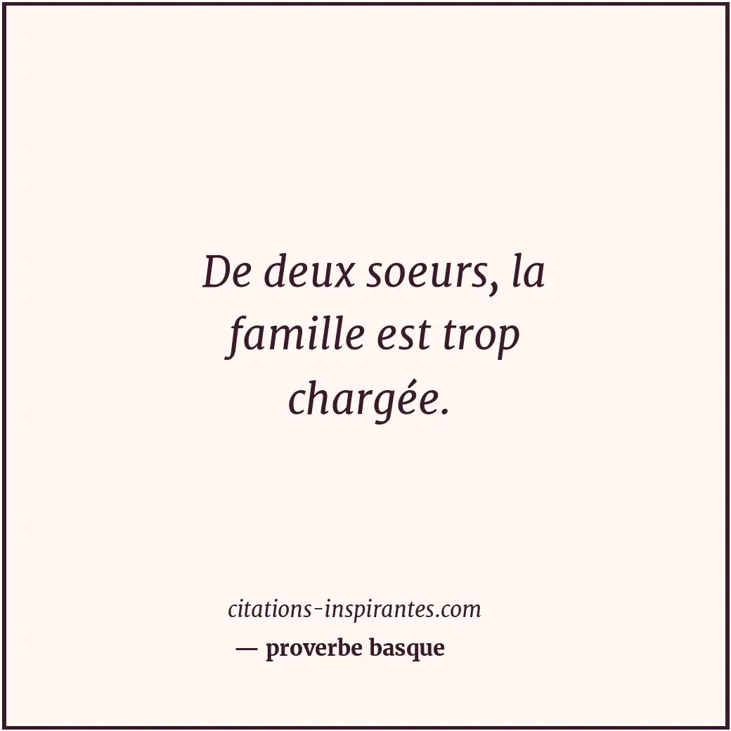 Citation de proverbe basque