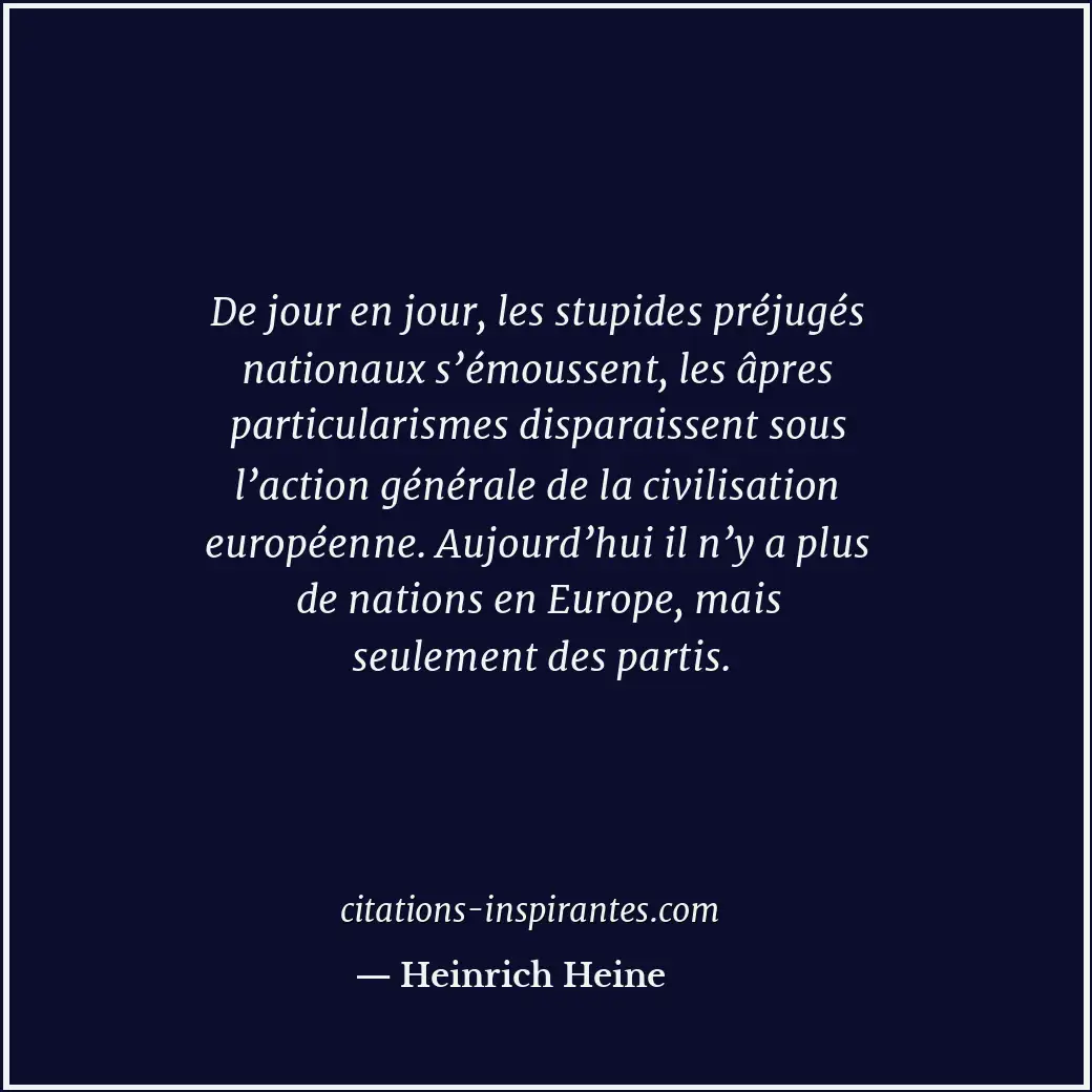 Citation de Heinrich Heine