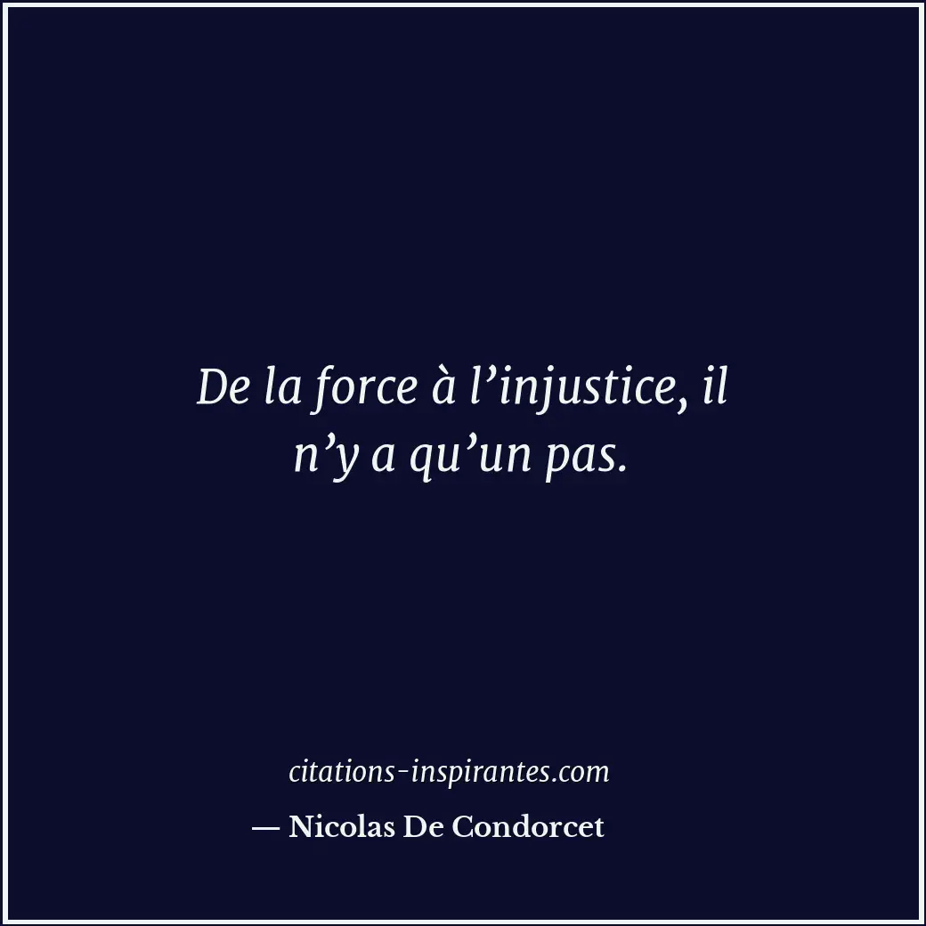 Citation de Nicolas De Condorcet
