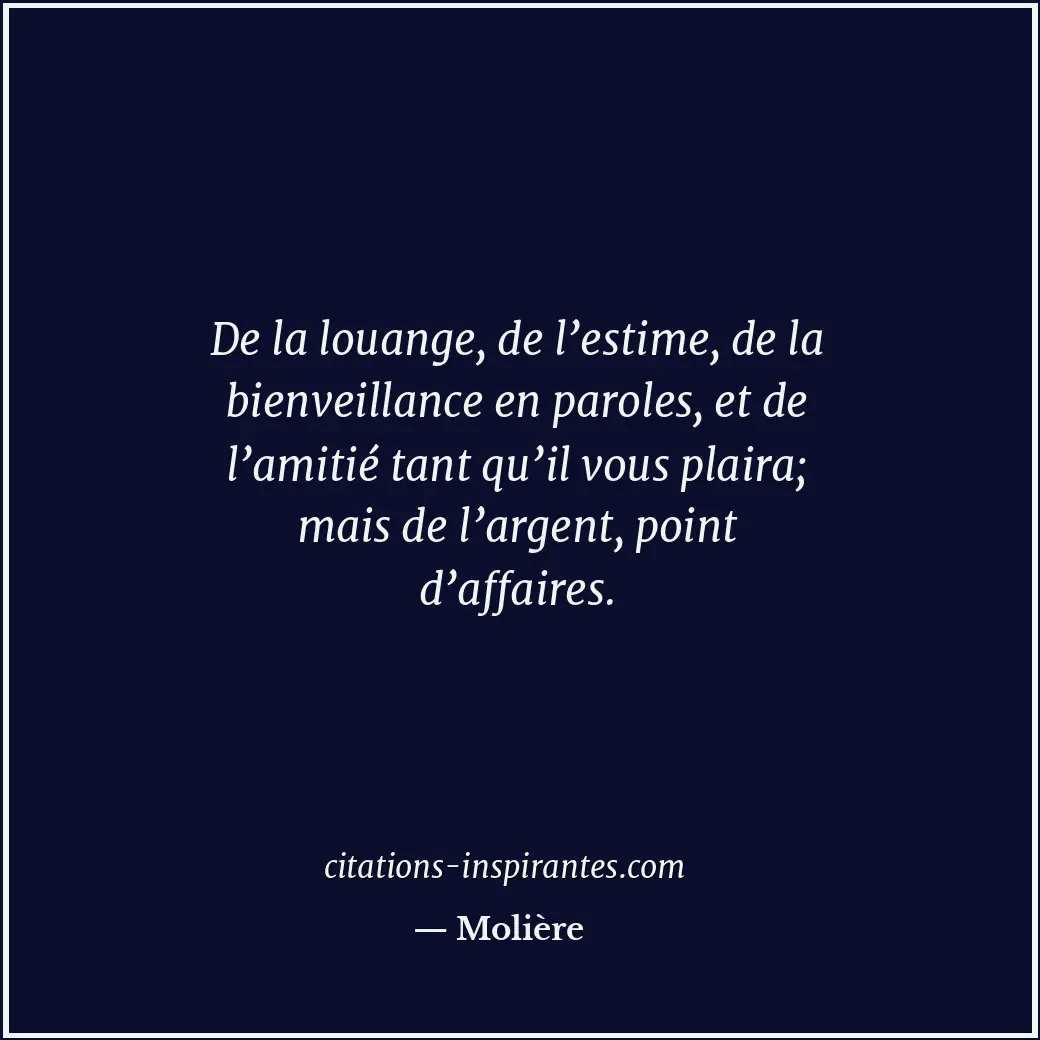 Citation de Molière