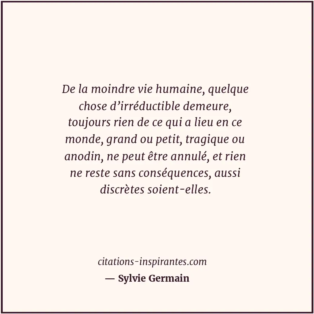 Citation de Sylvie Germain