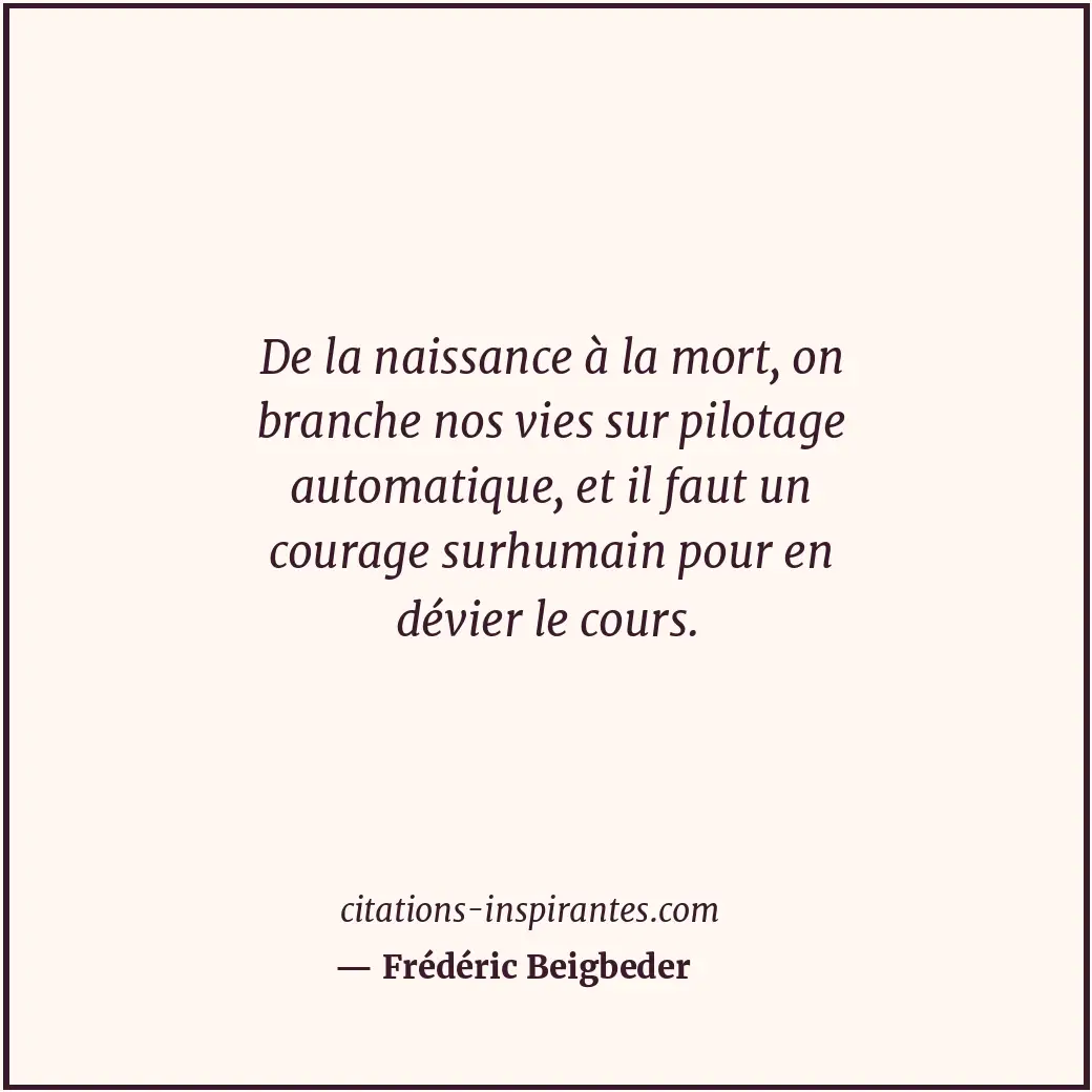 Citation de Frédéric Beigbeder
