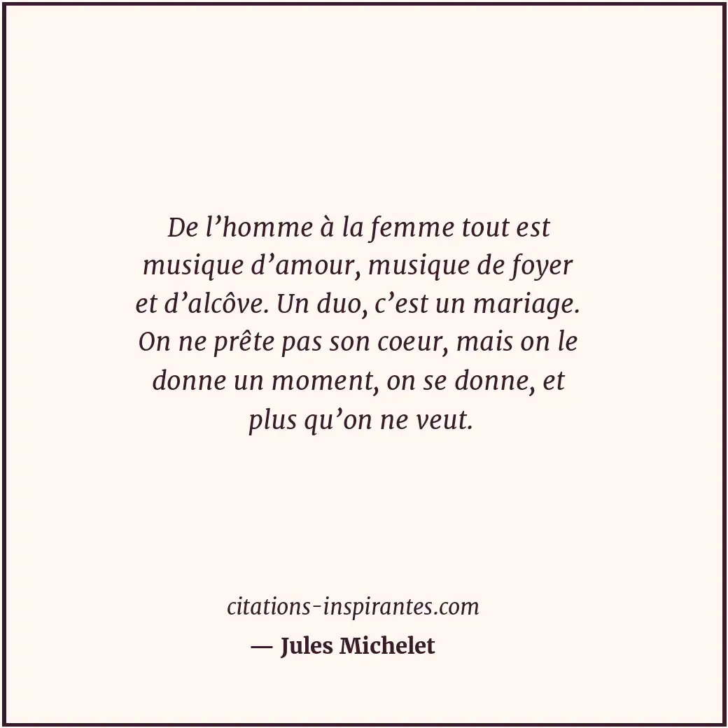 Citation de Jules Michelet