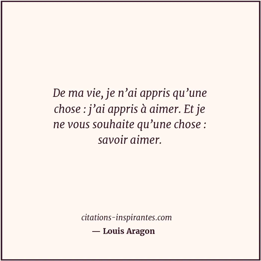 Citation de Louis Aragon