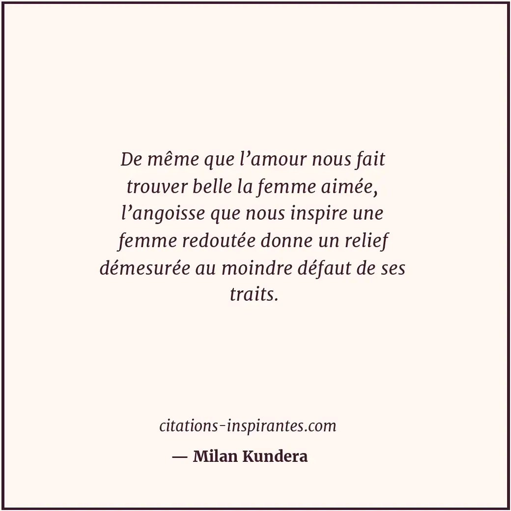Citation de Milan Kundera
