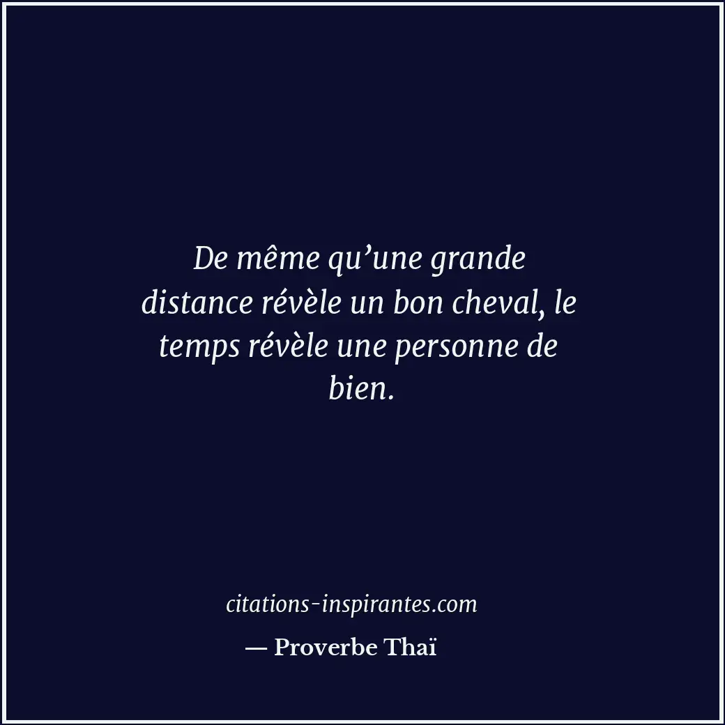 Citation de Proverbe Thaï