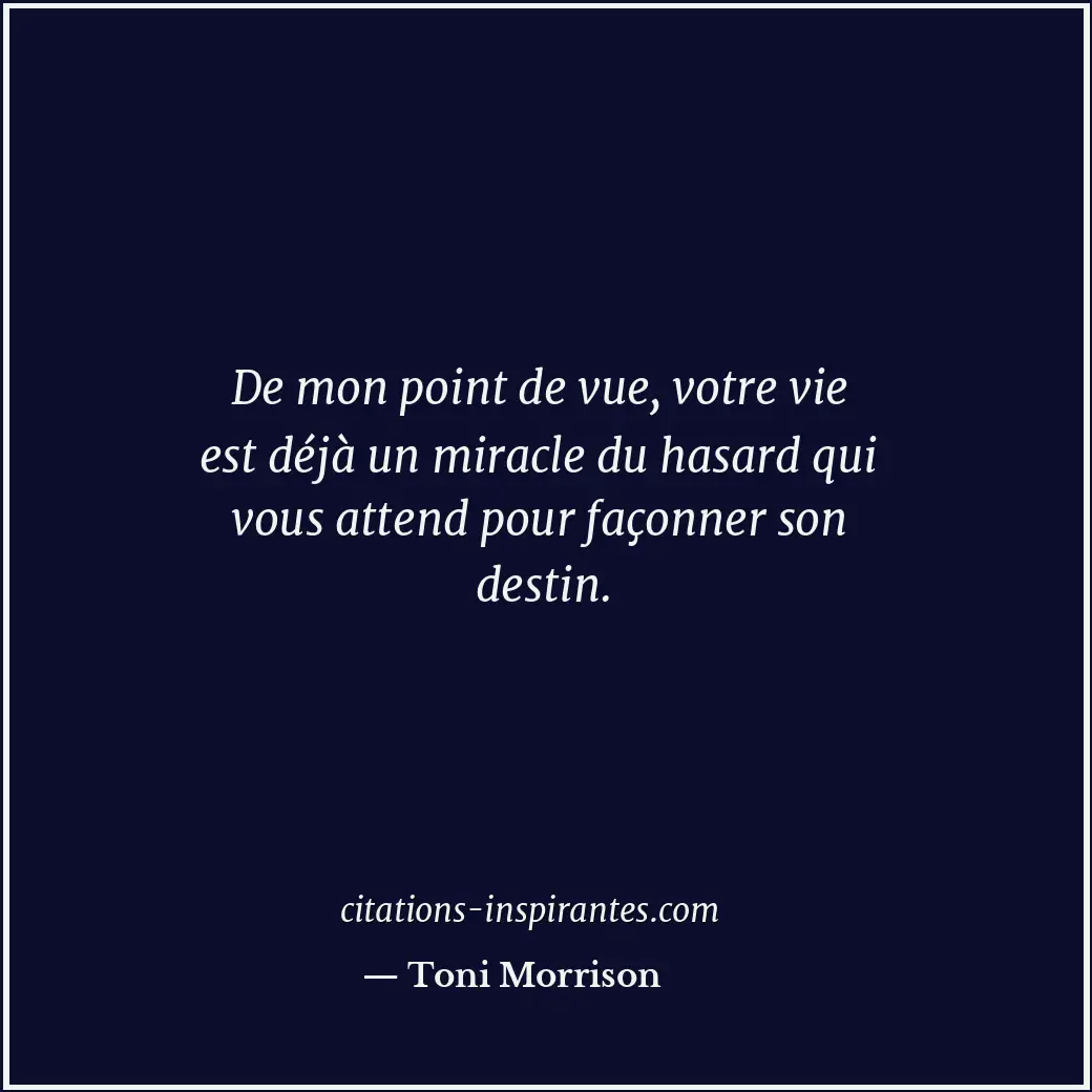 Citation de Toni Morrison