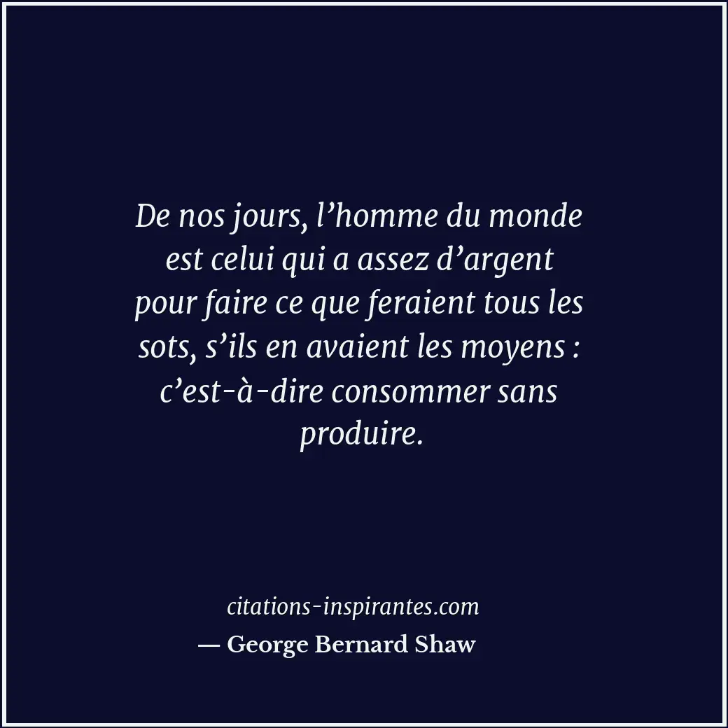 Citation de George Bernard Shaw