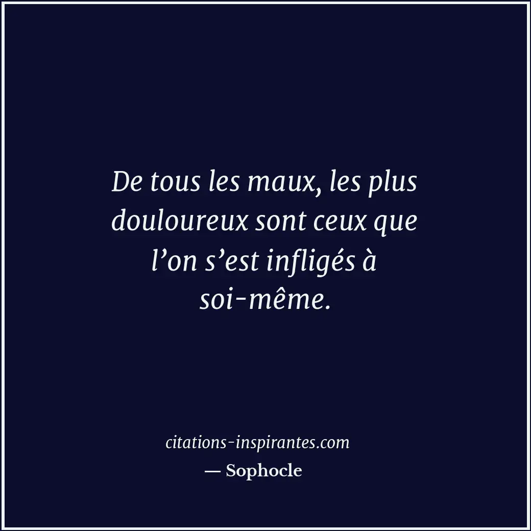 Citation de Sophocle