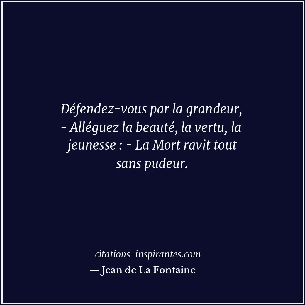 Citation de Jean de La Fontaine