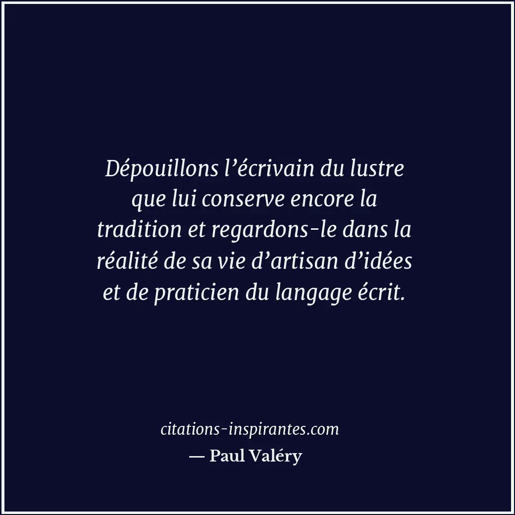 Citation de Paul Valéry