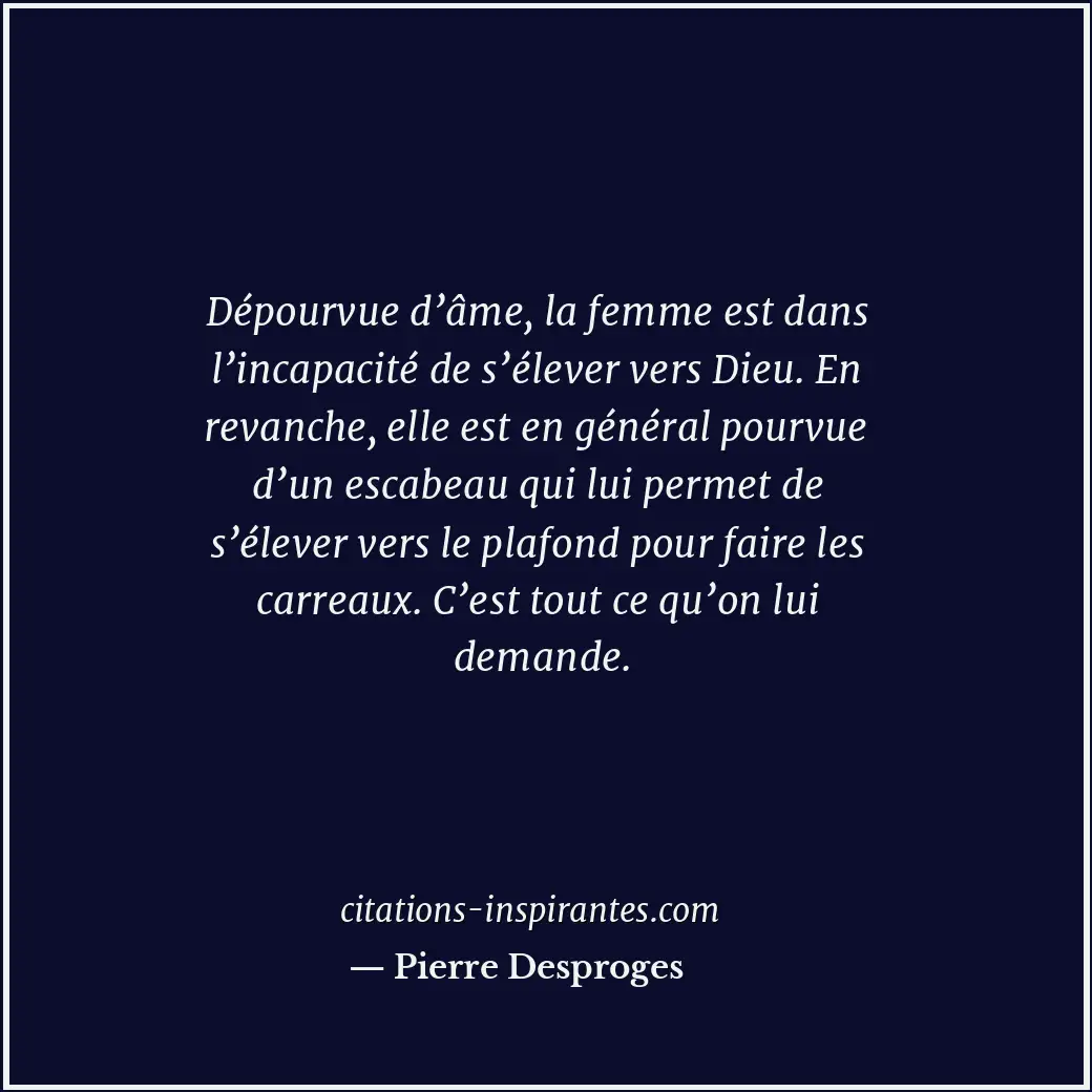 Citation de Pierre Desproges