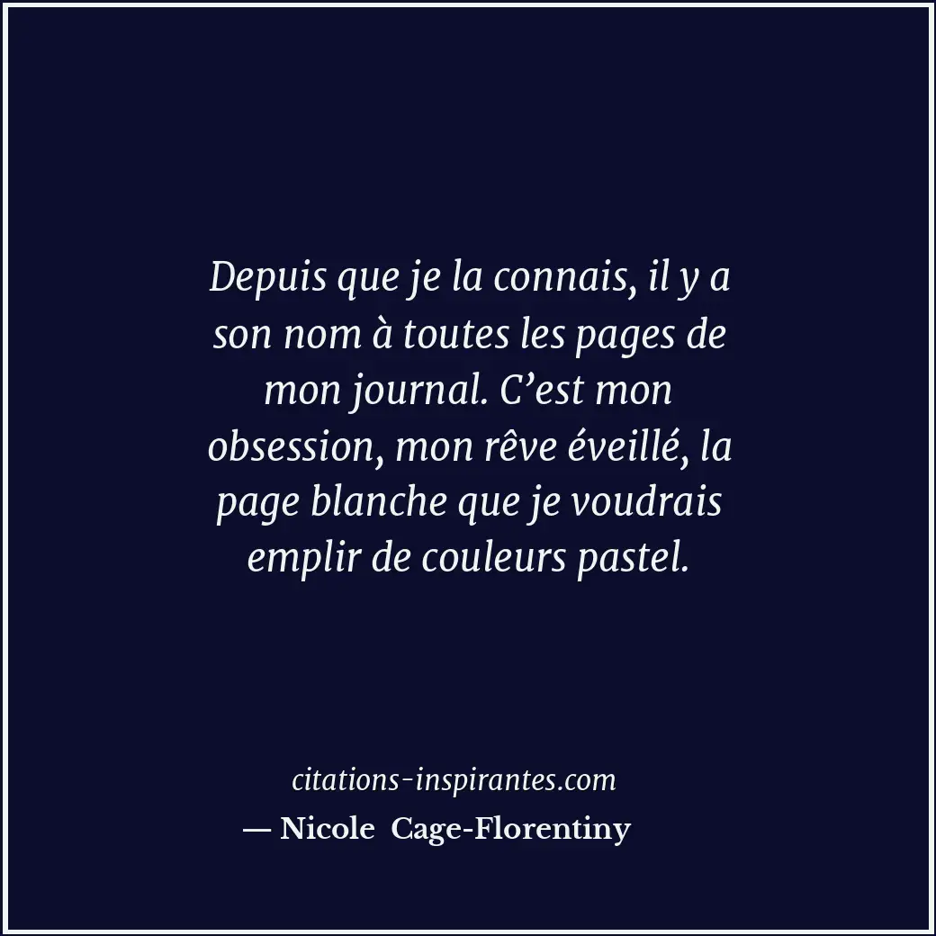 Citation de Nicole Cage-Florentiny