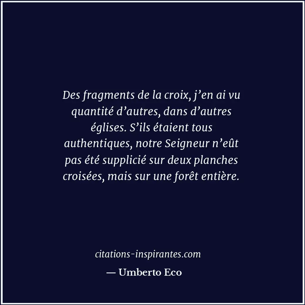Citation de Umberto Eco