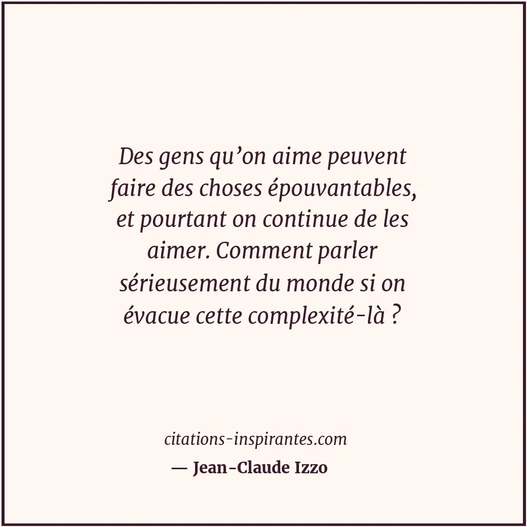 Citation de Jean-Claude Izzo
