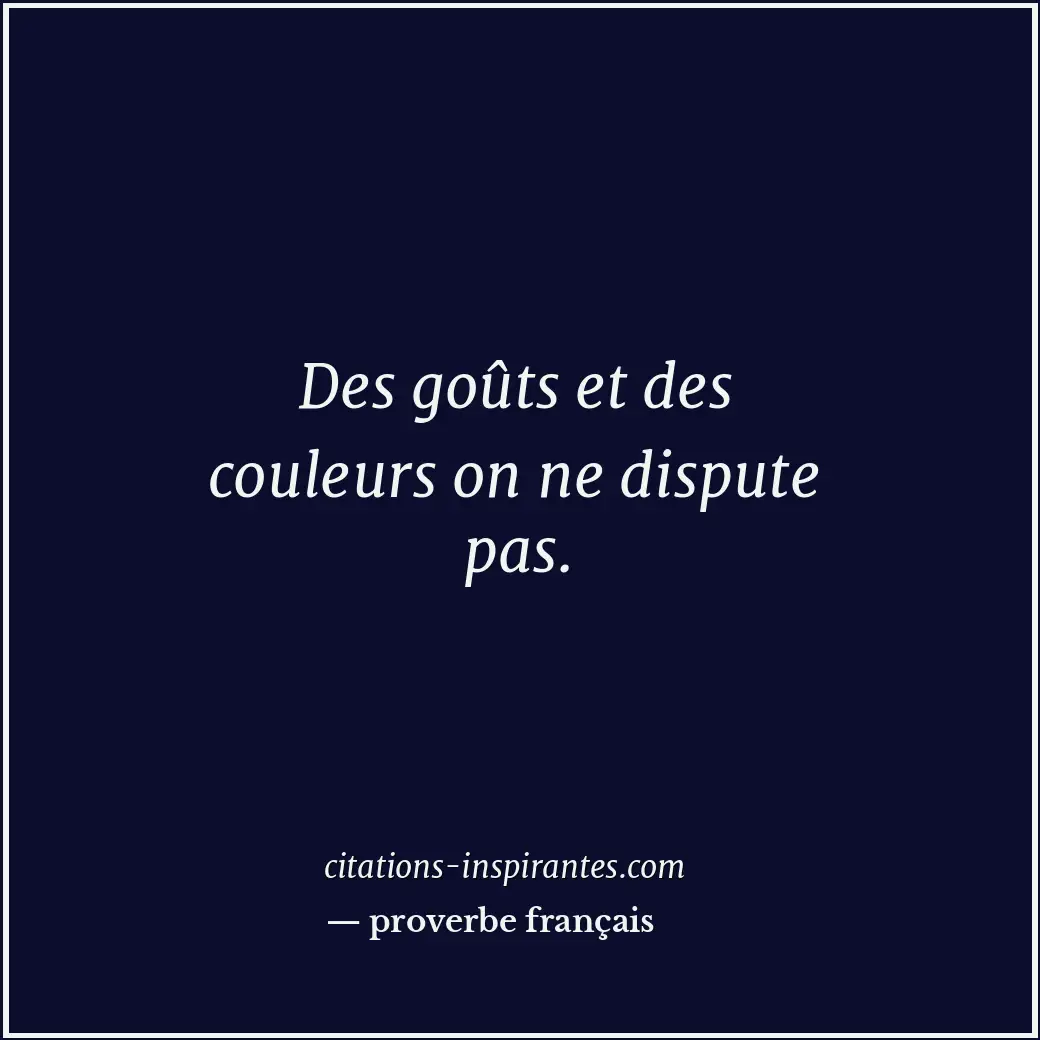Citation de proverbe français
