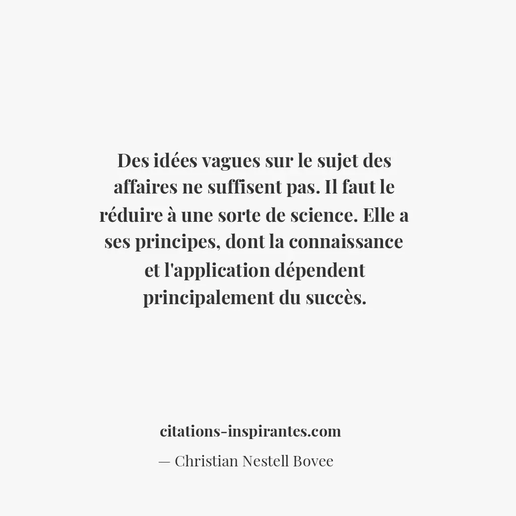 Citation de Christian Nestell Bovee