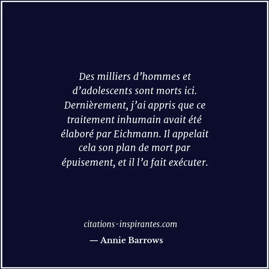 Citation de Annie Barrows