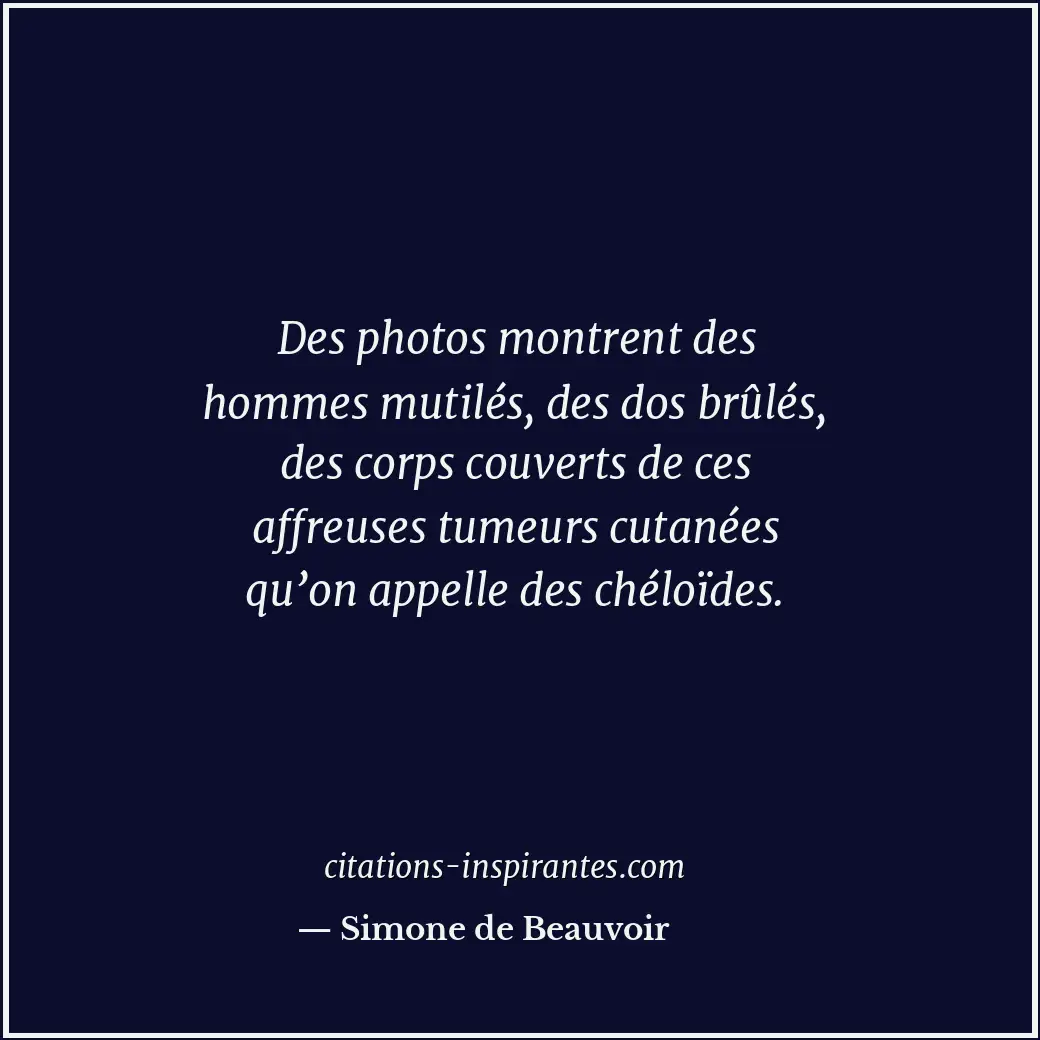 Citation de Simone de Beauvoir