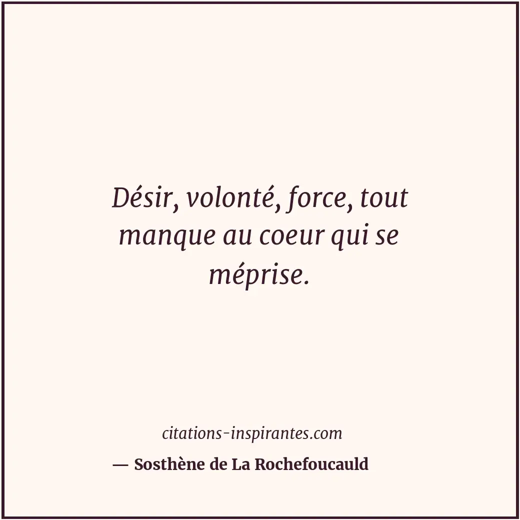 Citation de Sosthène de La Rochefoucauld