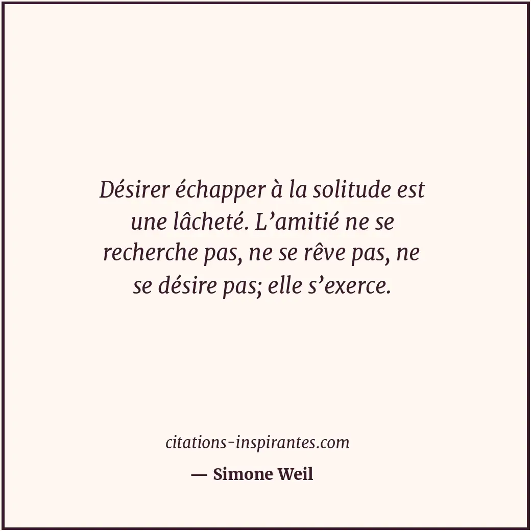 Citation de Simone Weil