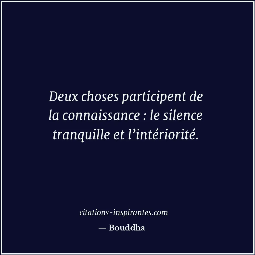 Citation de Bouddha