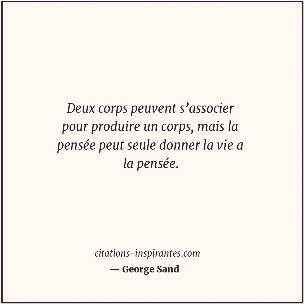 Citation de George Sand