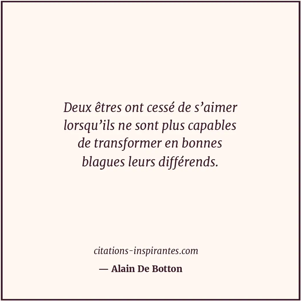 Citation de Alain De Botton
