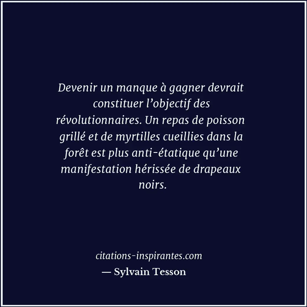 Citation de Sylvain Tesson