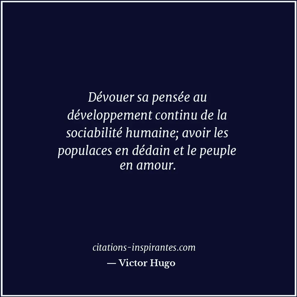 Citation de Victor Hugo