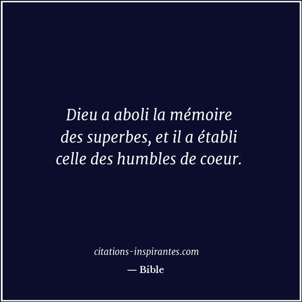 Citation de Bible