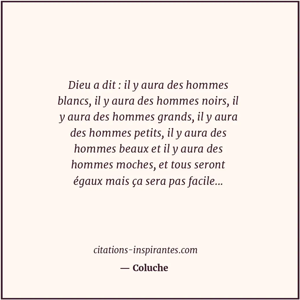 Citation de Coluche