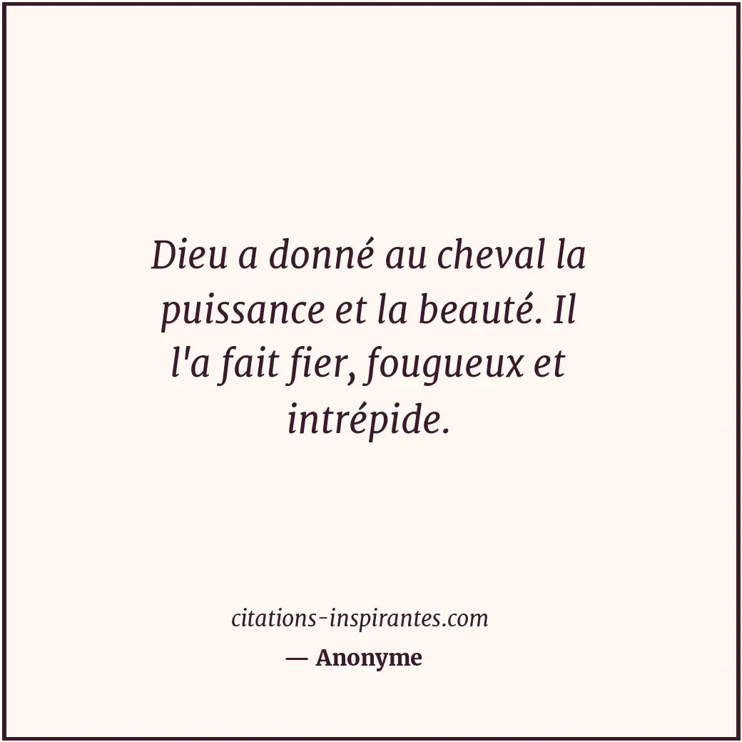 Citation de Anonyme