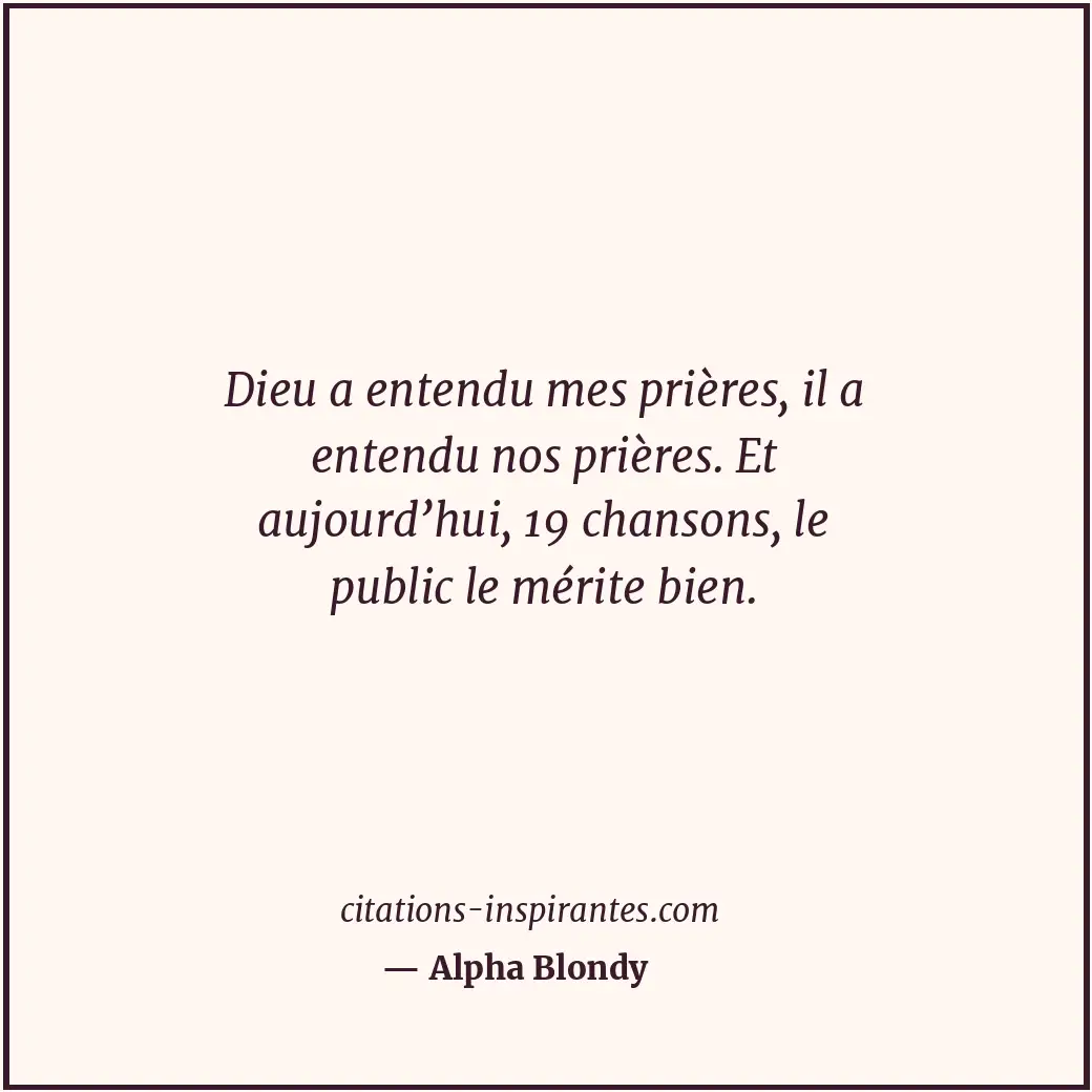 Citation de Alpha Blondy