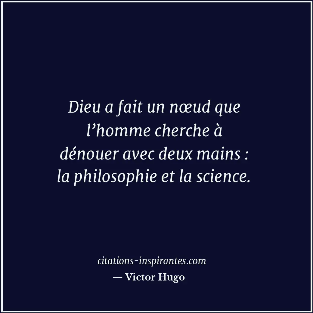 Citation de Victor Hugo