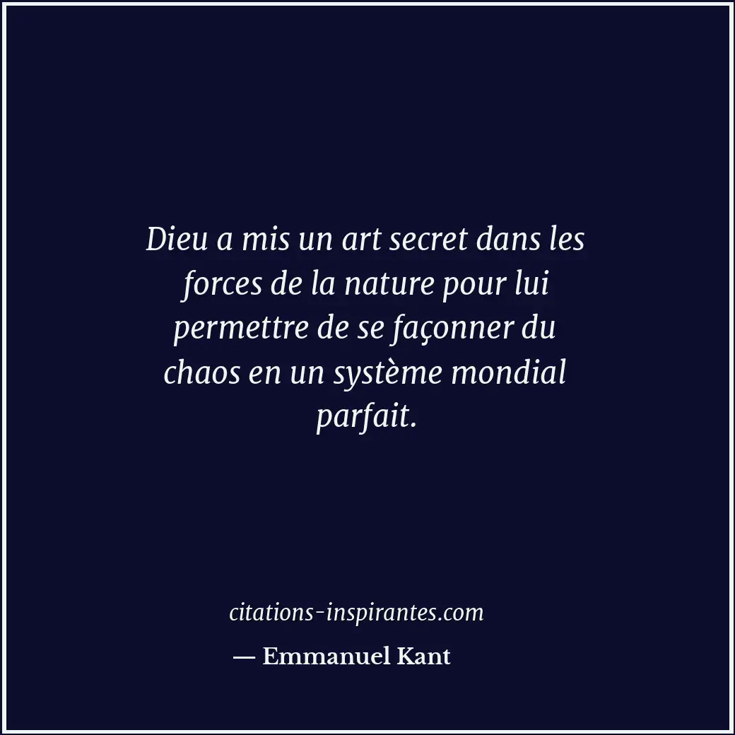 Citation de Emmanuel Kant