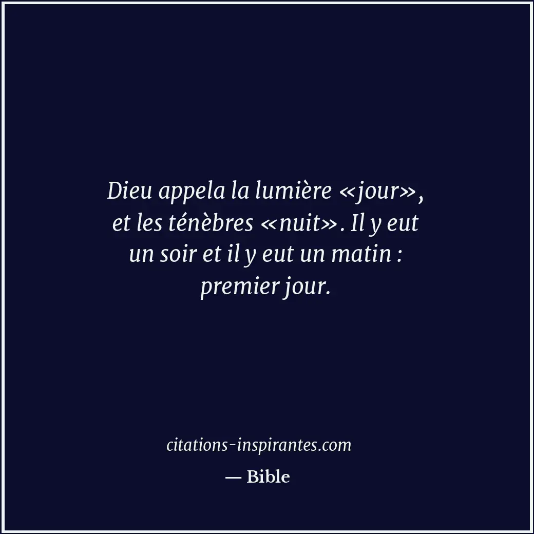 Citation de Bible