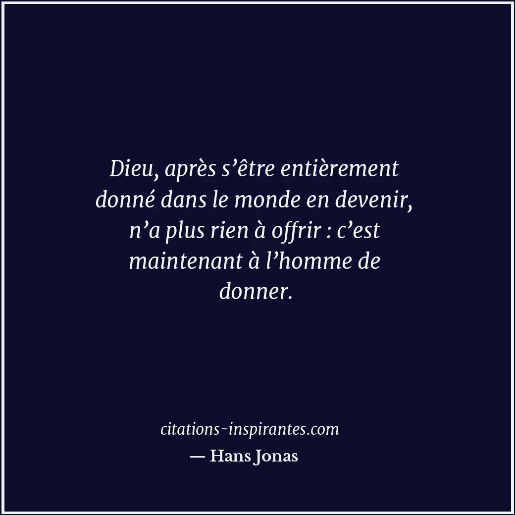 Citation de Hans Jonas