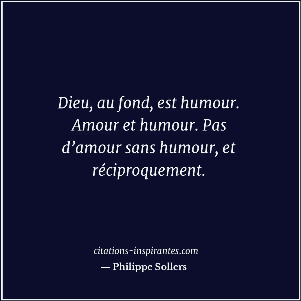 Citation de Philippe Sollers