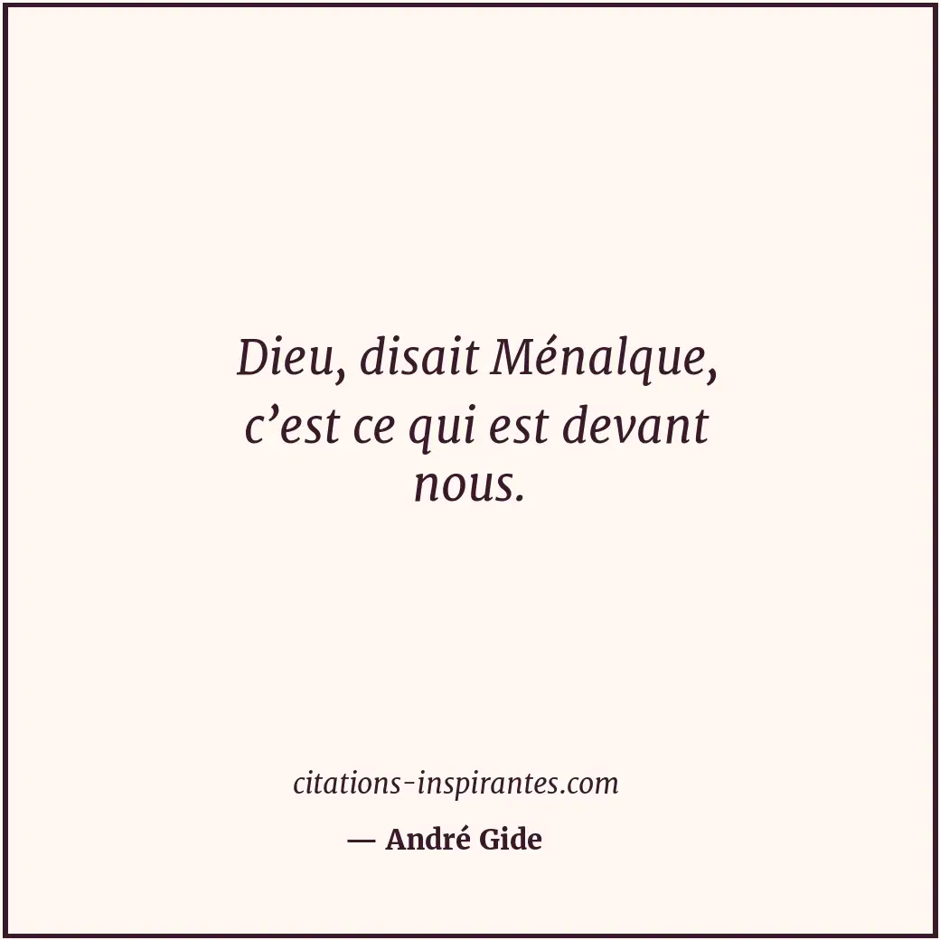 Citation de André Gide