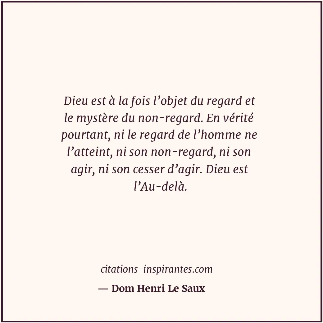 Citation de Dom Henri Le Saux