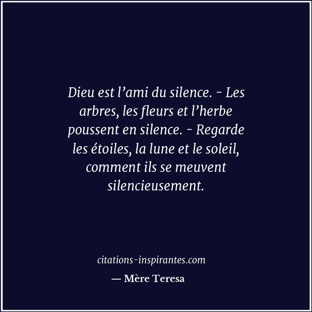 Citation de Mère Teresa