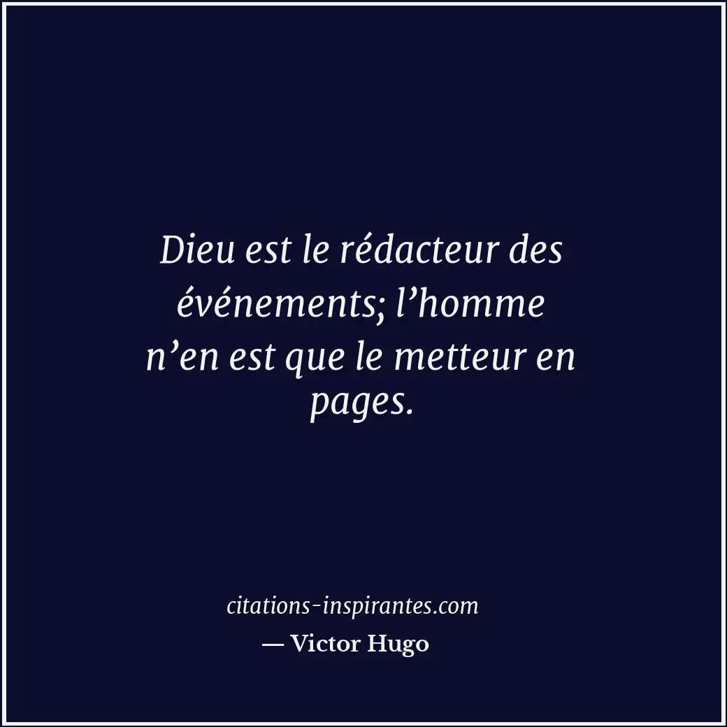 Citation de Victor Hugo