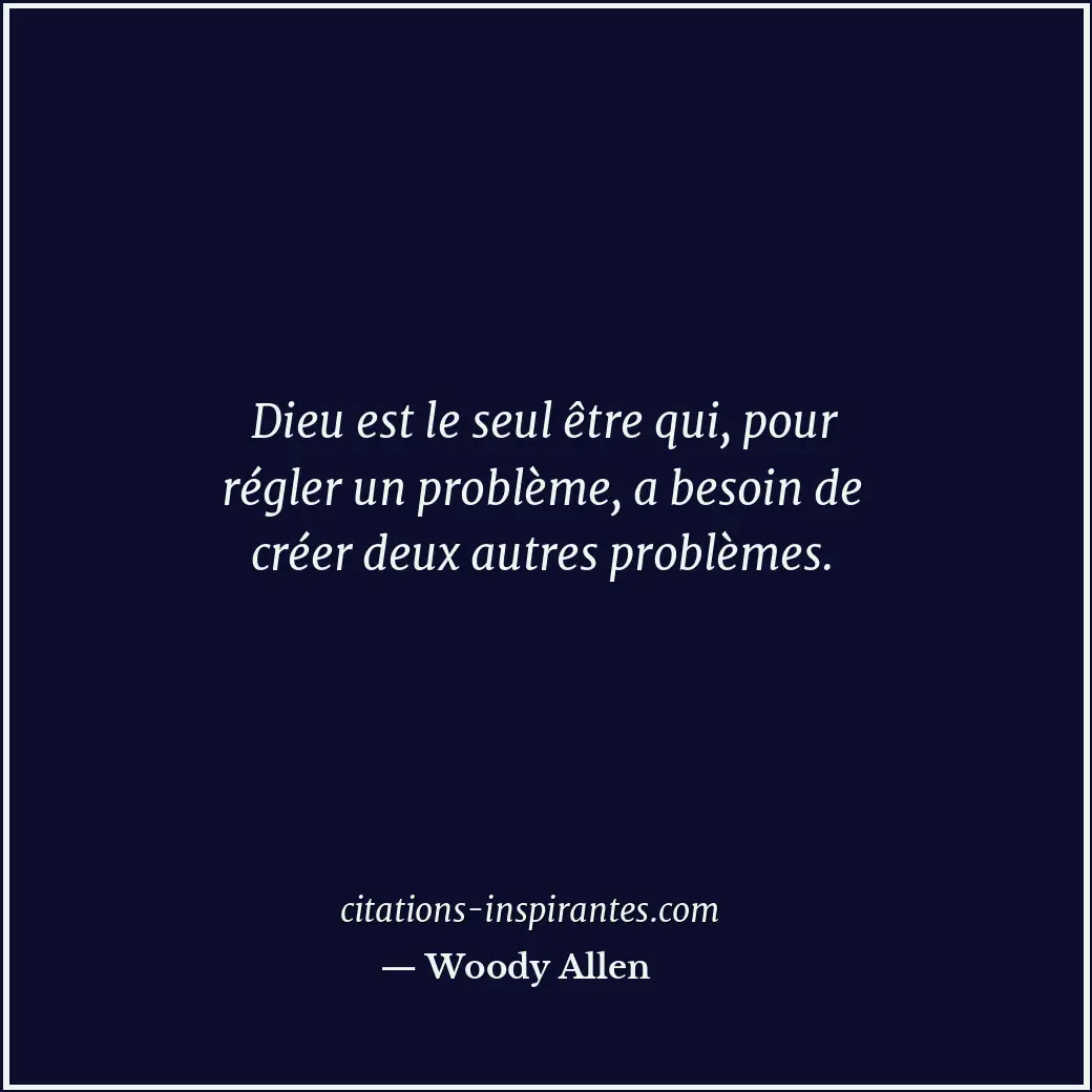 Citation de Woody Allen