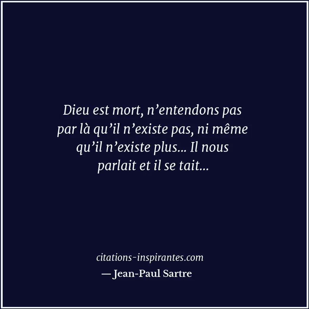Citation de Jean-Paul Sartre